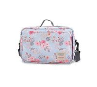 SONARIN Sac de Rangement pour Poussette,Organisateur de poussette avec porte-gobelet,2 x crochets pour landau,bandoulière utilisée comme sac à main,Universal Fit tous Poussette(Fleur)