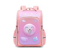 SONARIN Sac D'école Primaire Ergonomique,Grande Capacité Sac à Dos pour Enfants Léger Sac à Dos Scolaire Primaire Sacs pour L'école Sac D'école Filles Garçons Enfants Sac de Livre(Sourire Orange)