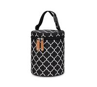 SONARIN Sac Isotherme pour Biberon,Sac de Bouteille Isolé Portable Porte Biberon Isotherme Sac de Rangement Isolé Grande Capacité avec Poignée pour Voyage,Chaud et Froid(Noir)