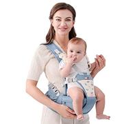 SONARIN Simple Hipseat Sac banane pour bébé avec siège multifonctionnel respirant porte-bébé ergonomique, porte-bébé pour bébé 0-36 Mois(Bleu)