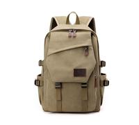 SONARIN Toile Sac à Dos Homme,Grande Capacité Mode Sac à Loisir Sacs à Dos Ordinateur Portable 15,6 Pouces Portables Sacs pour École Travail Voyage Quotidien(Kaki)