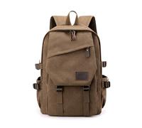 SONARIN Toile Sac à Dos Homme,Grande Capacité Mode Sac à Loisir Sacs à Dos Ordinateur Portable 15,6 Pouces Portables Sacs pour École Travail Voyage Quotidien(Café)