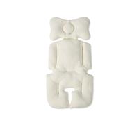 SONARIN Universel Coussin de Siège pour Poussette,Doux Épais Coussin de Poussette Bébé Réducteur de Landau Réversible pour Poussettes Siège Voiture Chaise Haute(Beige-Carreaux)