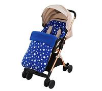 SONARIN Universelle Premium poussette Chancelière,Cosy Toes Doublure polaire,pour Poussette Landau Buggy(Bleu)