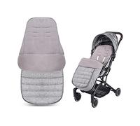 SONARIN Universelle Premium poussette Chancelière,imperméable et coupe-vent,Cosy Toes Doublure polaire,pour Poussette Landau Buggy(Gris)
