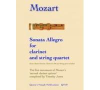 Sonata Allegro For Clarinet And String Quartet / Score + Parties