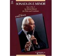 Sonata In E Minor, Opus 2 No. 3: For Flute