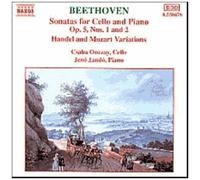 Sonatas For Cello And Piano Op.5 N° 1 & 2 Handel Et Mozart Variations