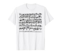 Sonate en la Mineur Violon Solo Johann Sebastian Bach T-Shirt Graphique avec Valeur