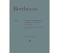 Sonate F dur opus 24 für klavier und violine, frühling / Sonata for piano and violin in F major op 24, spring / Sonate en Fa majeur op 24 printemps pour piano et violon