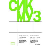 Sonate: für Flöte solo. op. 115. flute.