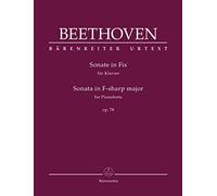 Sonate für Klavier Fis-Dur OP. 78. Spielpartitur, BÄRENREITER URTEXT [Import]