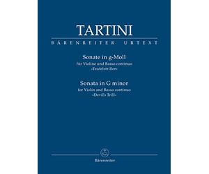 Sonate für Violine und Basso continuo g-Moll -Teufelstriller-.Partitur, Stimmensatz, Urtextausgabe. BÄRENREITER URTEXT