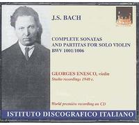 Sonates Et Partitas Pour Violon Nos. 1 À 6 Bwv 1001 À 1006 - George Enesco, Violon - Enr. 1949-1950