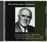 Sonates Pour Piano Nos. 1 & 5, Etudes Symphoniques, Romances Gieseking, Piano - Enr. 1942 & 1951