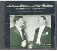 Sonates Pour Violon Et Piano De Beethoven, Brahms & Partita De Bach Milstein, Violon & Balsam, Piano