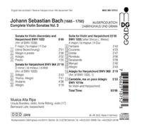Sonates pour Violon Vol 3 Musica Alta Ripa