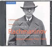 Sonates Pour Violoncelle Et Piano Conway, Violoncelle & Evans, Piano + Lutoslawski & Webern