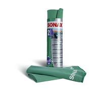 SONAX 04165410 Chiffons En Microfibre PLUS Intérieur & Vitre (2 Pcs.) 2 Pièces