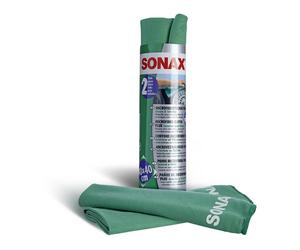 SONAX 04165410 Chiffons En Microfibre PLUS Intérieur & Vitre (2 Pcs.) 2 Pièces