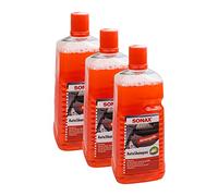 SONAX 3 x 03145410 Shampoing Voiture Concentré de pH Neutre 2L