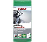 SONAX 415841 Chiffons Intérieur | Les lingettes humides nettoient, nourrissent et protègent toutes les pièces en plastique, bois et caoutchouc