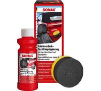SONAX Capote de cabriolet+Imprégnation textile (250 ml) Rafraîchit les couleurs et protège les capotes en tissu contre le resalissement | Art. n° 03101410