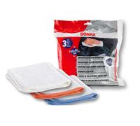 Sonax Chiffons microfibres ultrafins, 3 pièces doux et absorbants, sans rayures
