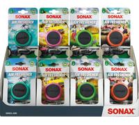 SONAX Désodorisant "Air Freshener" Sti Présentoir de comptoir, mélangé (6x Ocean Fresh, Sweet Flamingo, Alm Sommer, Havanna Love)