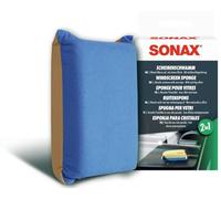 SONAX Éponge pour vitres (1 pièce) | Éponge vitres double face pour absorber l’humidité et limiter la buée, pour une visibilité optimale.