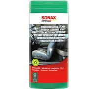 SONAX Lingettes de nettoyage intérieur (25 pièces) nettoient toutes les surfaces de l’habitacle | Réf: 04122000