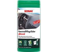 SONAX Lingettes pour plastiques (25 pièces) nettoient et entretiennent plastique, vinyle, bois et caoutchouc | Réf: 04121000