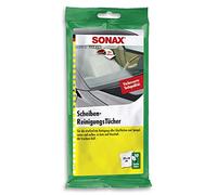 SONAX Lingettes pour vitres (10 pièces) nettoyage efficace pour toutes surfaces vitrées | Réf: 04150000