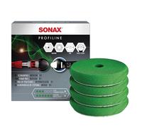 SONAX Lot de 4 éponges moyennes 85 mm à pores ouverts pour le polissage des peintures - Numéro d'article : 04942410