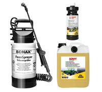 Sonax Nettoyant pour outils agricoles - lot de 3 pièces Nettoyant - Vitrificateur - Pulvérisateur à pression