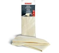 SONAX Peau de Chamois Premium (1 pièce) Cuir Naturel 100% pour séchage sans Traces sur peintures et vitrages | Réf: 04163000