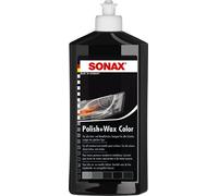 SONAX Polish+wax color (500 ml) moyennement abrasif à la cire de carnauba avec pigments de couleur noir | Réf: 02961000