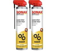 SONAX Spray à base de silicone (400 ml) lubrifiant antifriction hydrofuge pour protection durable avec Easy Spray | Réf: 03483000 (Lot de 2)