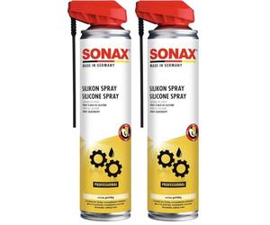 SONAX Spray à base de silicone (400 ml) lubrifiant antifriction hydrofuge pour protection durable avec Easy Spray | Réf: 03483000 (Lot de 2)
