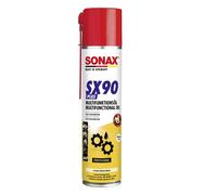 SONAX SX90 PLUS (400 ml) | Spray multifonction dégrippant, lubrifiant et anticorrosion avec tube long, idéal atelier et mécanique.