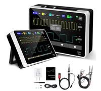 [Sonde 1013D Plus 100X FNRSI] Oscilloscope portable pour tablette numérique avec 2 canaux Bande passante 100 MHz Fréquence d'échantillonnage 1 GSa/s Écran tactile TFT LCD 7" Haute tension 100X