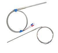 Sonde 1100 degrés type K, contrôleur non mis à la terre, capteur de température thermocouple gainé, 1 pièce(K 5mm,400mm)