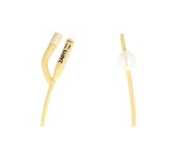Sonde à deux voies avec valve en caoutchouc CH 12 (latex recouvert de silicone) ballonnet de 5 à 10 ml