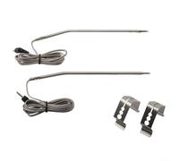 Sonde à viande de rechange en acier inoxydable pour ThermoPro TP25 TP27, capteur 304 avec clip, pointe de thermomètre de barbecue amovible, réponse rapide pour griller (2 pièces)