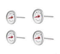 Sonde Acier Inoxydable Thermomètre BBQ 7cm Sonde Acier Inoxydable(white) | Lecture en secondes, pour cadran mécanique , pas de pile requise, pour idéal steak et rôti, usage intérieur extérieur