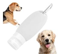 Sonde alimentaire pour chien - Bouteille en silicone de 14,9 cm - Aide à l'alimentation portable - 90 ml - Large ouverture avec - Pour shampooing pour chien, nourriture liquide, bain