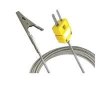 Sonde crocodile pour thermocouple de type K - Pour sonde de température de type K - Plage de température à partir de (1 m)