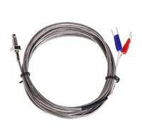 Sonde de capteur de température à ressort de type K 2 pour câble M pour contrôleur PID Thermomètre numérique en métal Hygromètre Jauge d'eau Sonde de mesure Capteur d'humidité Moniteur de cuisson