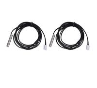Sonde de capteur de température Haute précision 1M 2M, câble de thermistance 10K B3435 résistant à l'eau pour Aquarium, climatiseur, réfrigérateur, Noir 4x20mm (1M)