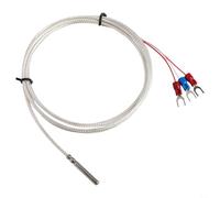 Sonde de capteur de température PT100, design étanche en acier inoxydable 304 de qualité supérieure pour tests industriels, plage de -50 °C à 450 °C avec câble étendu (1,5 mètre)